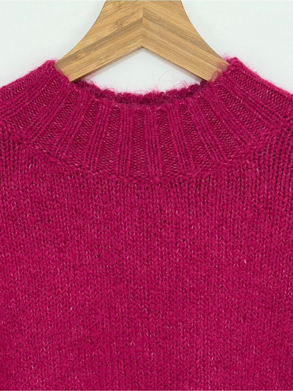 Pistola Women's Carlen Mock Neck Sweater Fuschia Size Medium - Picture 4 of 10